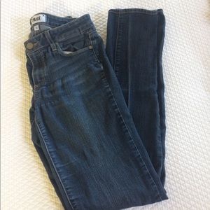 Paige Skyline Straight Jeans Dark Denim Wash
